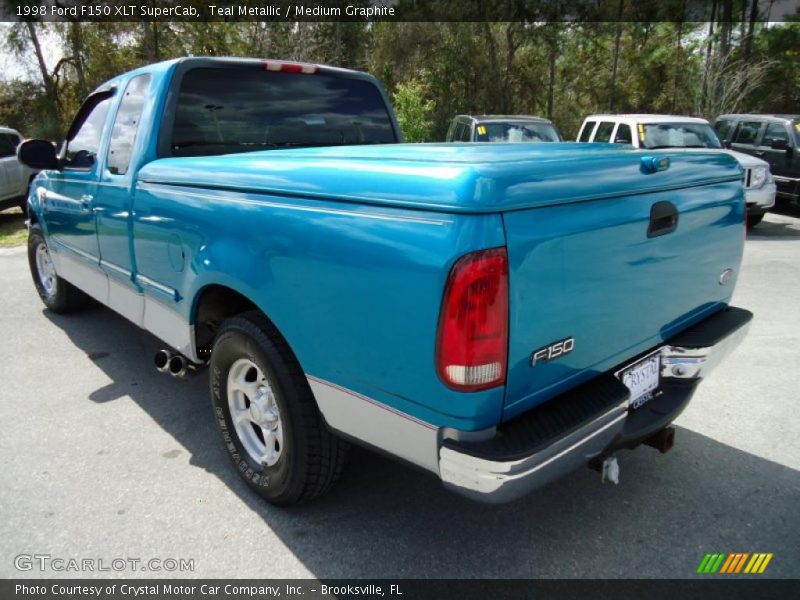Teal Metallic / Medium Graphite 1998 Ford F150 XLT SuperCab