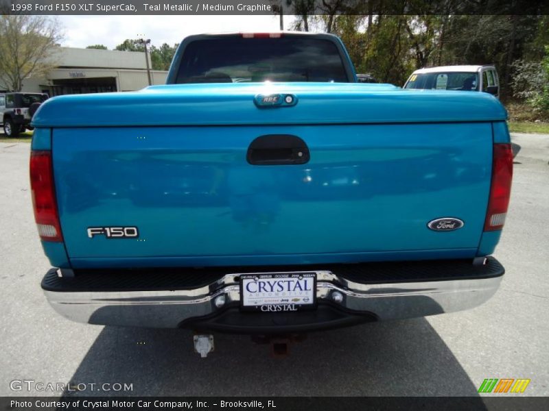 Teal Metallic / Medium Graphite 1998 Ford F150 XLT SuperCab