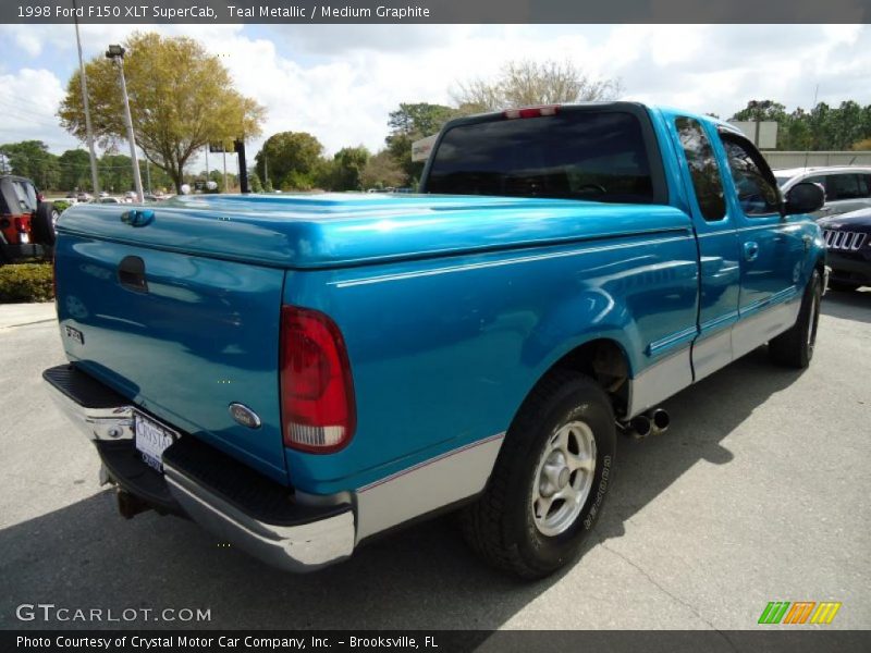 Teal Metallic / Medium Graphite 1998 Ford F150 XLT SuperCab