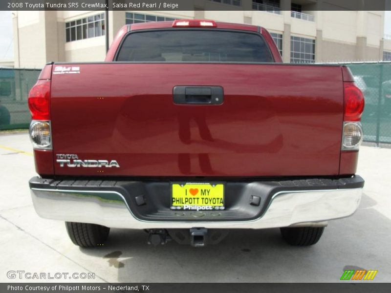 Salsa Red Pearl / Beige 2008 Toyota Tundra SR5 CrewMax