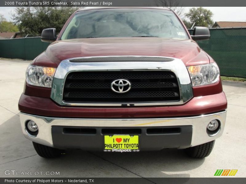 Salsa Red Pearl / Beige 2008 Toyota Tundra SR5 CrewMax