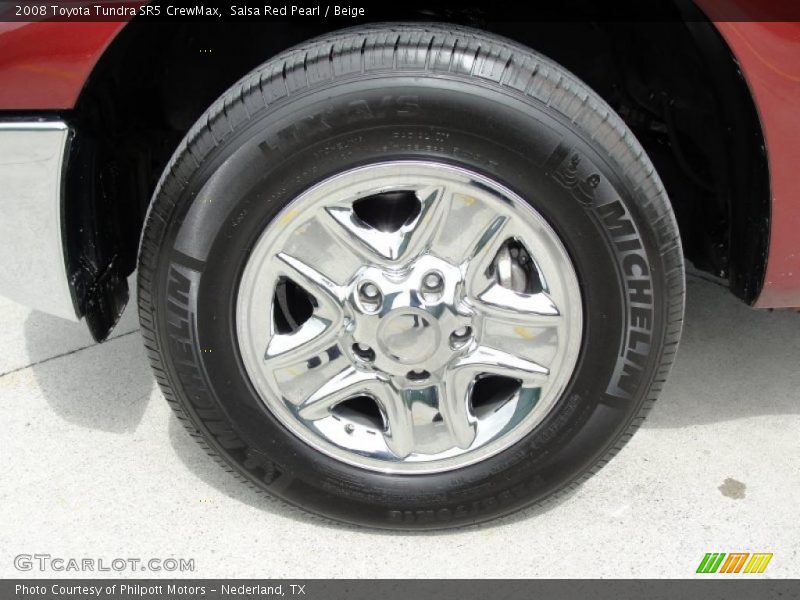 Salsa Red Pearl / Beige 2008 Toyota Tundra SR5 CrewMax