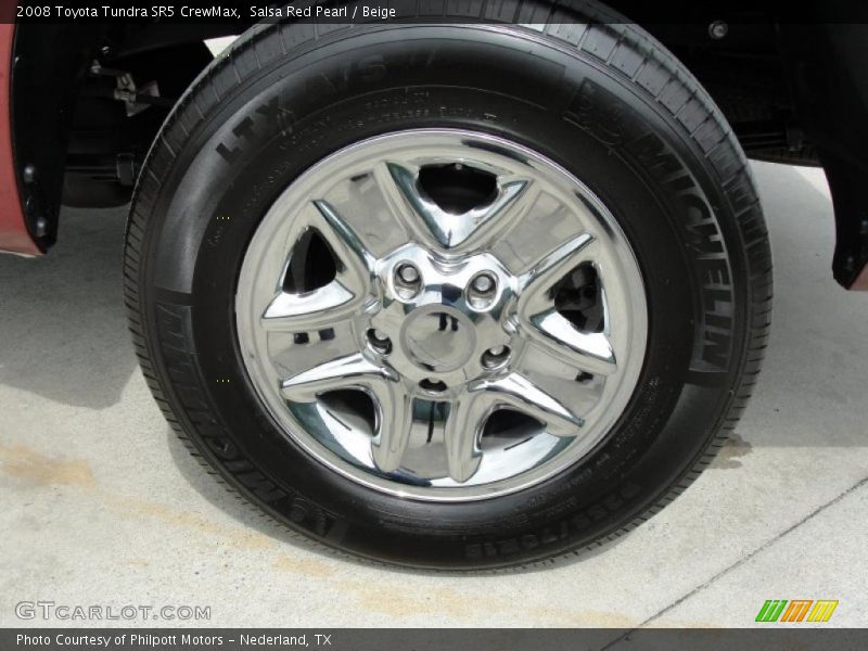Salsa Red Pearl / Beige 2008 Toyota Tundra SR5 CrewMax