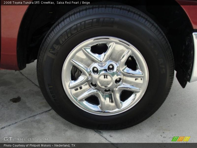 Salsa Red Pearl / Beige 2008 Toyota Tundra SR5 CrewMax