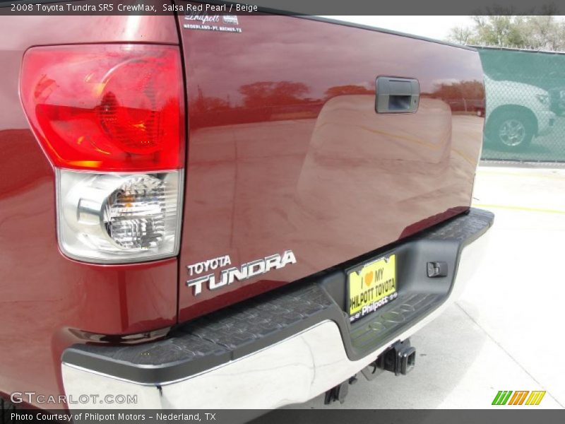 Salsa Red Pearl / Beige 2008 Toyota Tundra SR5 CrewMax