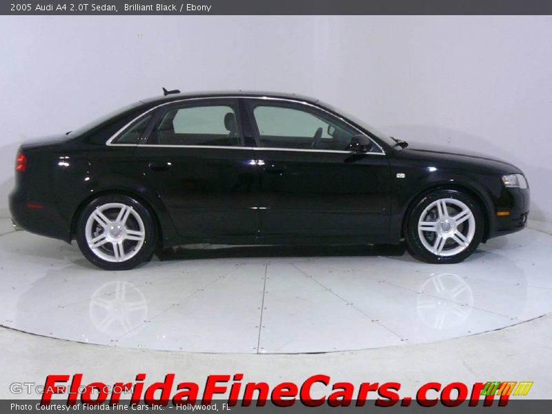 Brilliant Black / Ebony 2005 Audi A4 2.0T Sedan