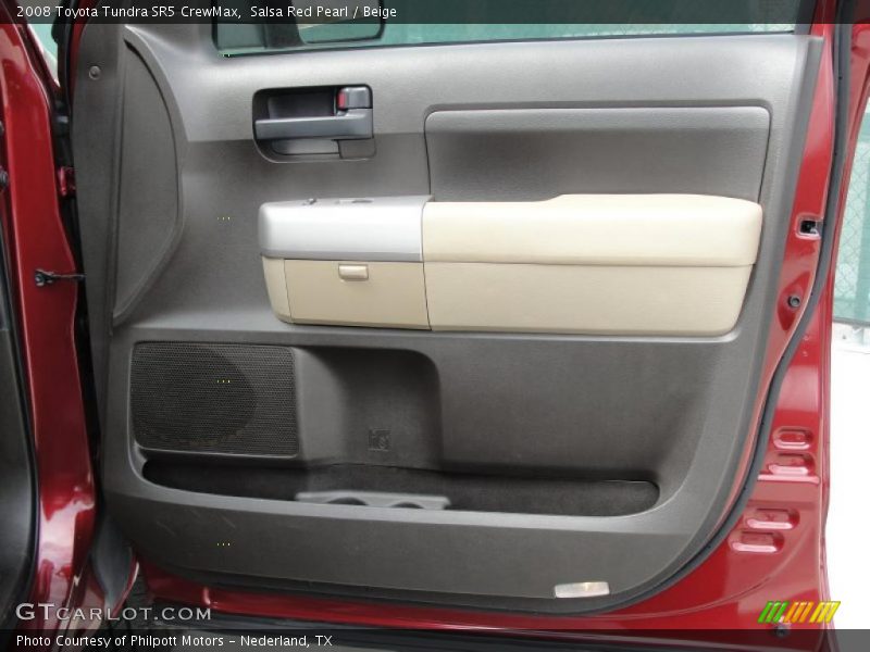 Salsa Red Pearl / Beige 2008 Toyota Tundra SR5 CrewMax