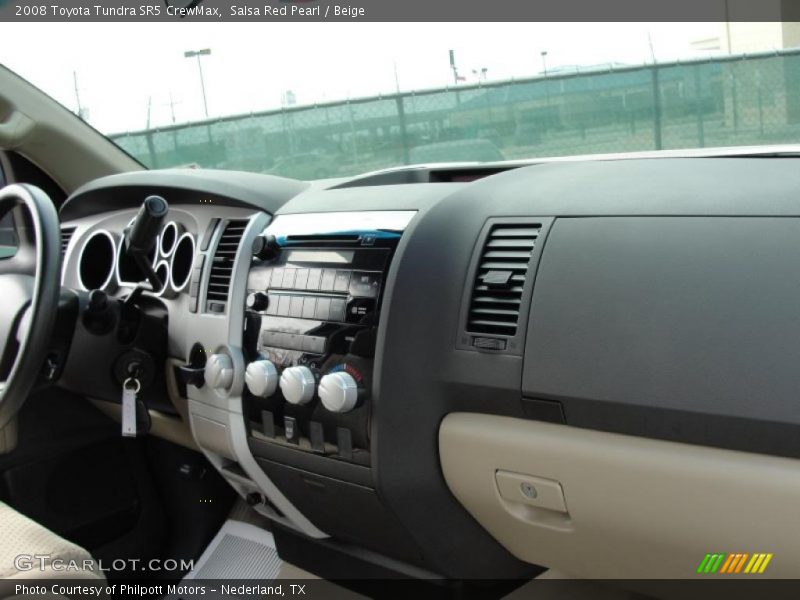 Salsa Red Pearl / Beige 2008 Toyota Tundra SR5 CrewMax