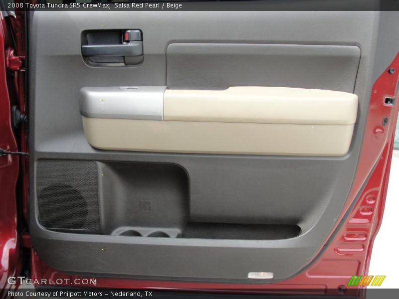 Salsa Red Pearl / Beige 2008 Toyota Tundra SR5 CrewMax