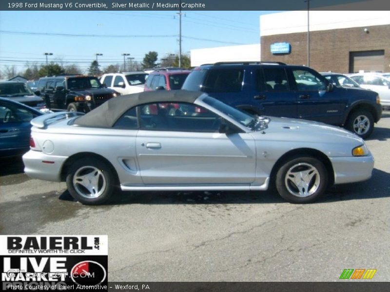 Silver Metallic / Medium Graphite 1998 Ford Mustang V6 Convertible