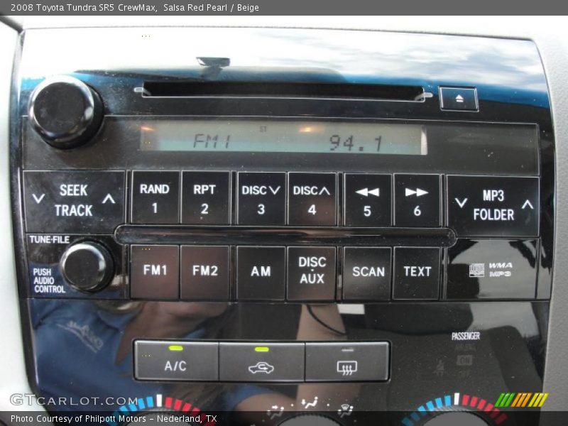 Salsa Red Pearl / Beige 2008 Toyota Tundra SR5 CrewMax
