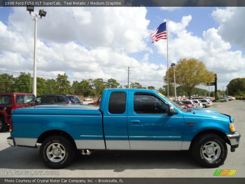 Teal Metallic / Medium Graphite 1998 Ford F150 XLT SuperCab