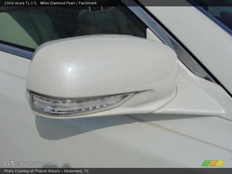 White Diamond Pearl / Parchment 2009 Acura TL 3.5