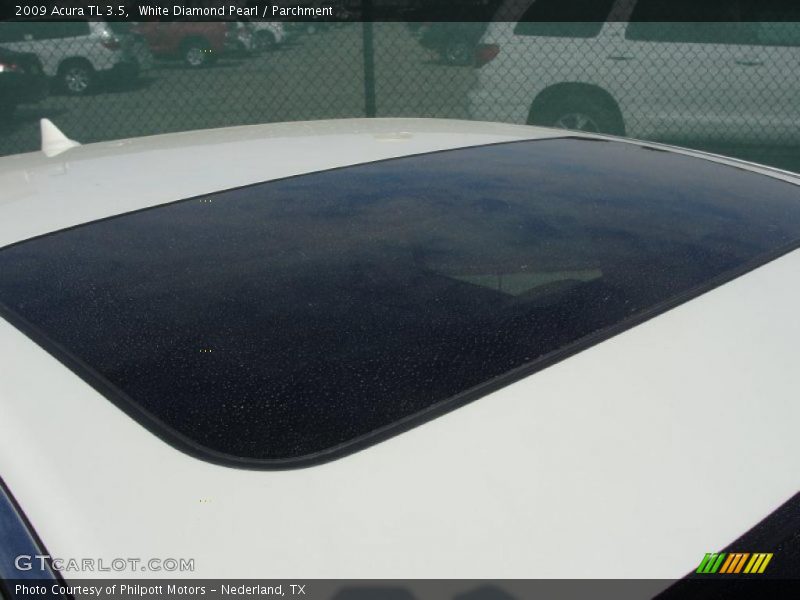 White Diamond Pearl / Parchment 2009 Acura TL 3.5