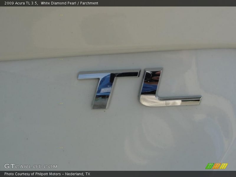White Diamond Pearl / Parchment 2009 Acura TL 3.5