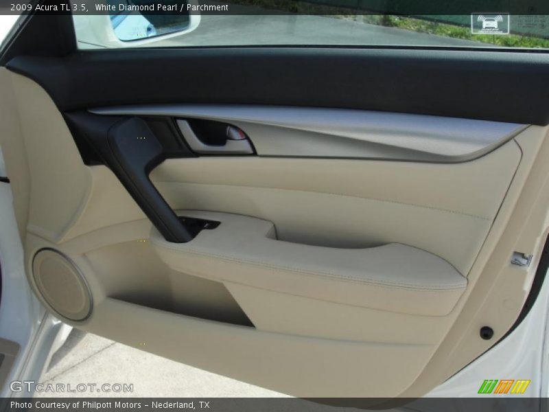 White Diamond Pearl / Parchment 2009 Acura TL 3.5