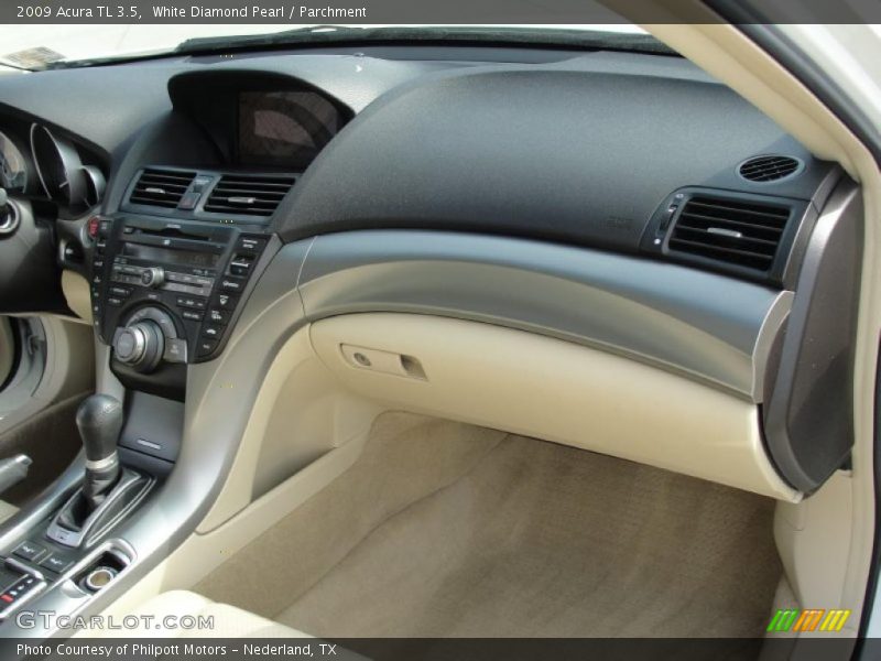 White Diamond Pearl / Parchment 2009 Acura TL 3.5