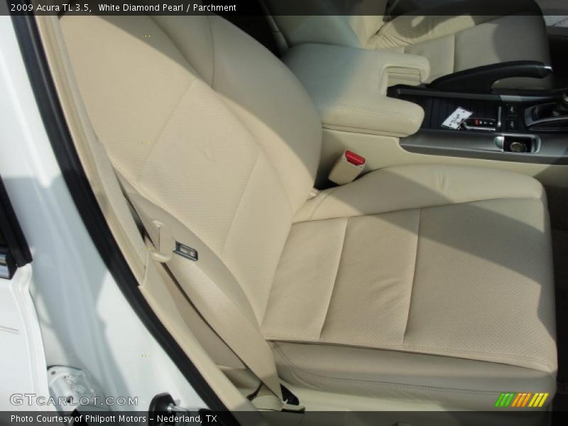 White Diamond Pearl / Parchment 2009 Acura TL 3.5