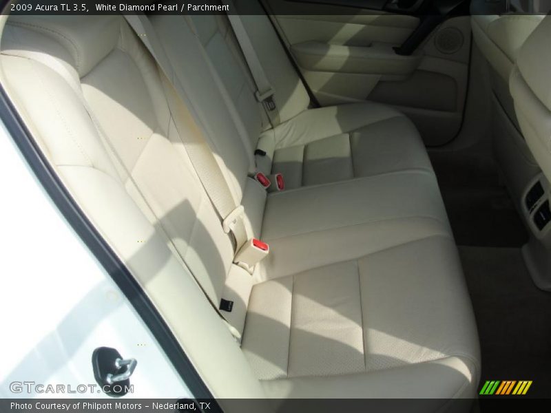 White Diamond Pearl / Parchment 2009 Acura TL 3.5
