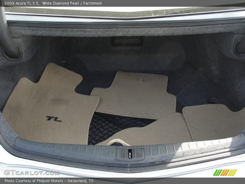 White Diamond Pearl / Parchment 2009 Acura TL 3.5