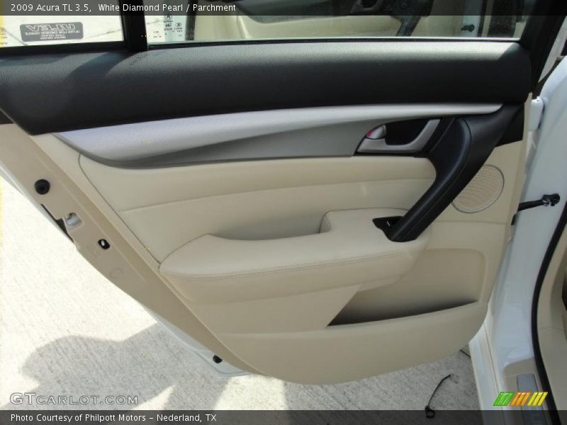 White Diamond Pearl / Parchment 2009 Acura TL 3.5