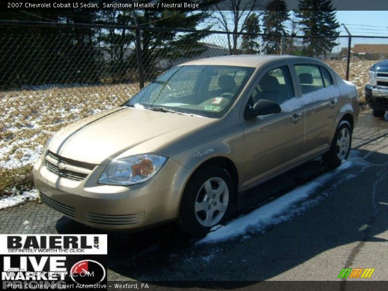 Sandstone Metallic / Neutral Beige 2007 Chevrolet Cobalt LS Sedan