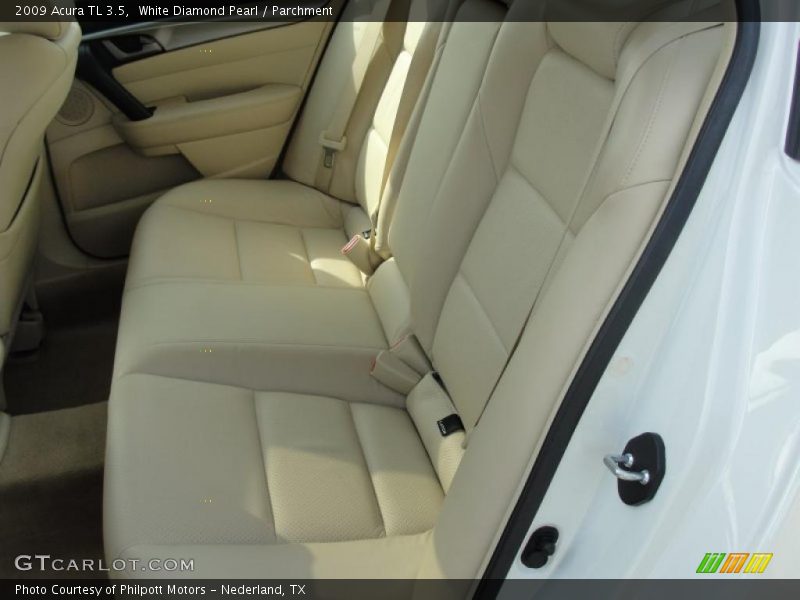 White Diamond Pearl / Parchment 2009 Acura TL 3.5