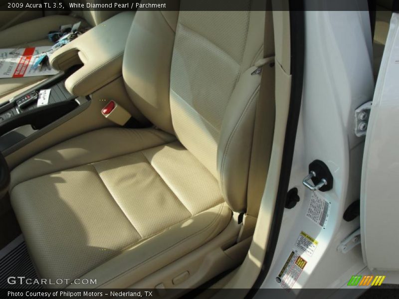 White Diamond Pearl / Parchment 2009 Acura TL 3.5