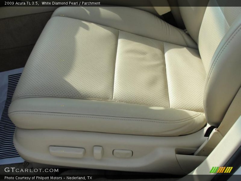 White Diamond Pearl / Parchment 2009 Acura TL 3.5