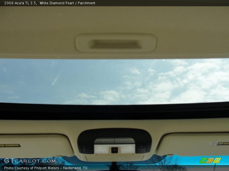 White Diamond Pearl / Parchment 2009 Acura TL 3.5