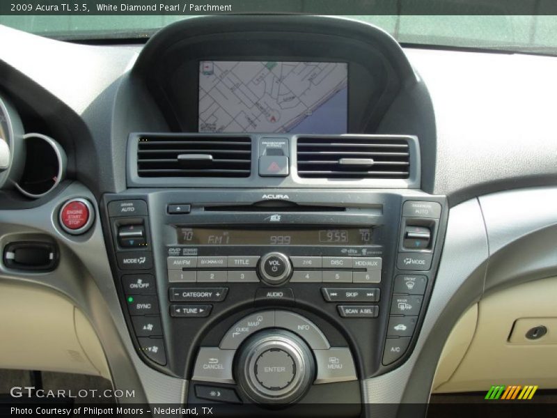 White Diamond Pearl / Parchment 2009 Acura TL 3.5