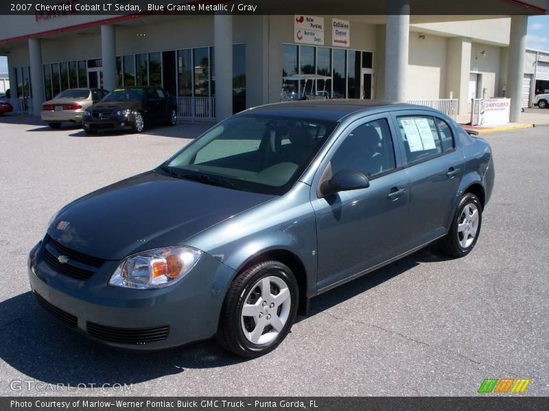 Blue Granite Metallic / Gray 2007 Chevrolet Cobalt LT Sedan