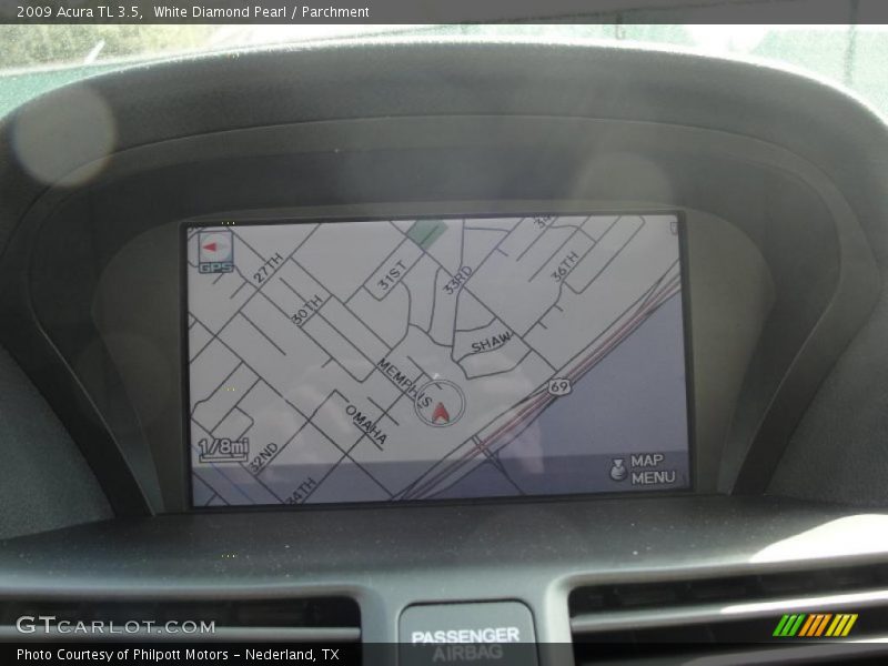 White Diamond Pearl / Parchment 2009 Acura TL 3.5