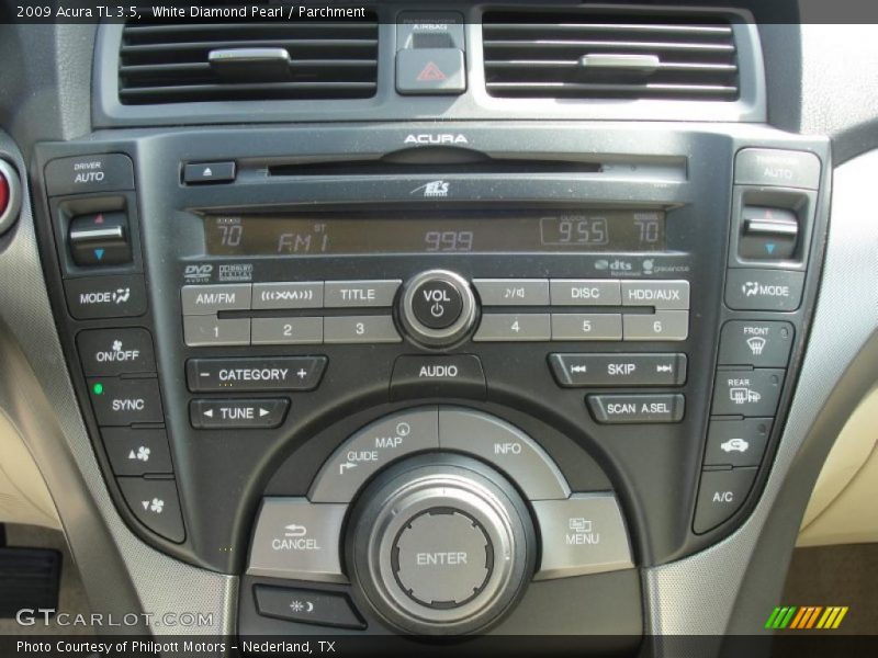White Diamond Pearl / Parchment 2009 Acura TL 3.5