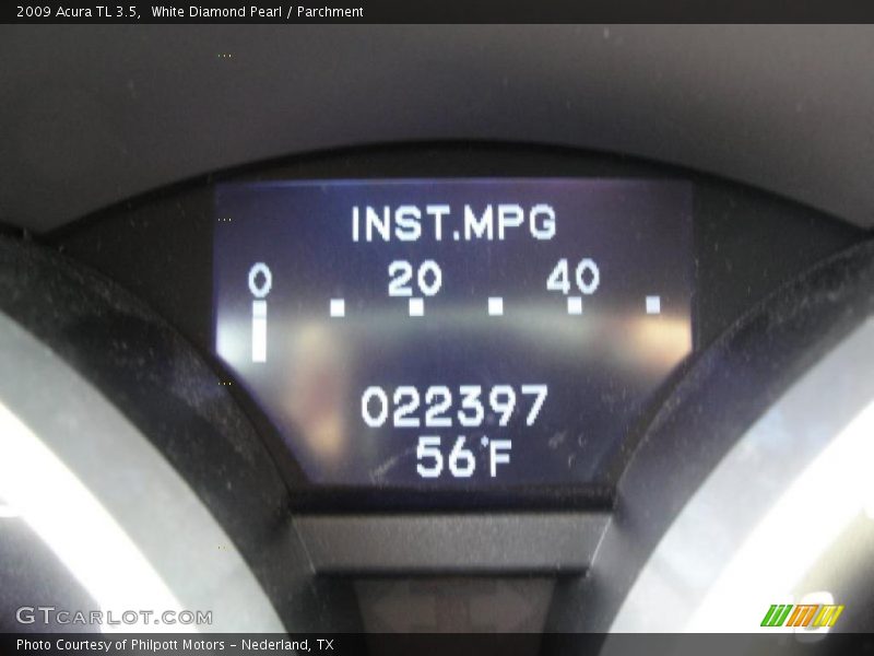 White Diamond Pearl / Parchment 2009 Acura TL 3.5