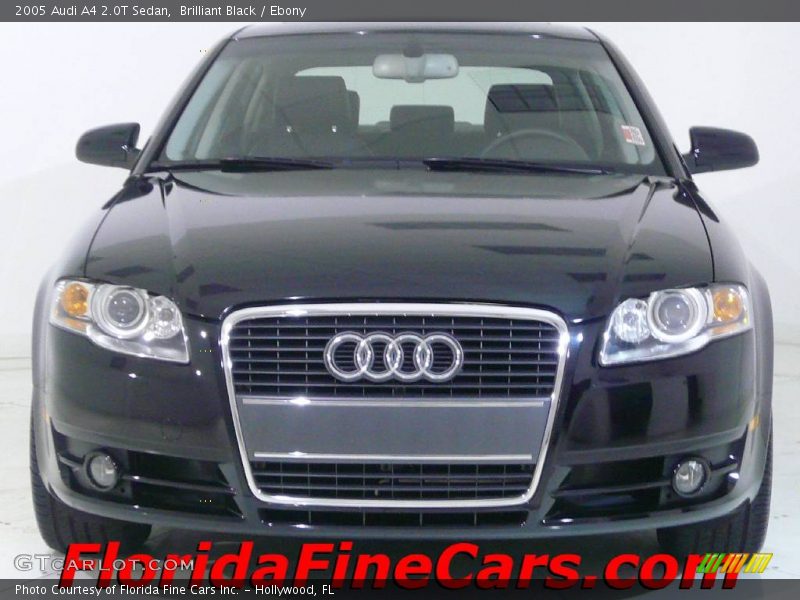Brilliant Black / Ebony 2005 Audi A4 2.0T Sedan