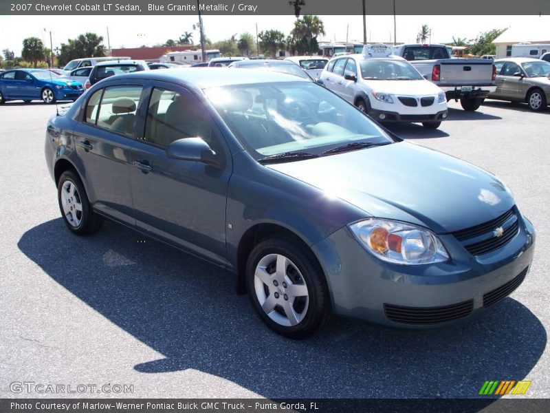 Blue Granite Metallic / Gray 2007 Chevrolet Cobalt LT Sedan
