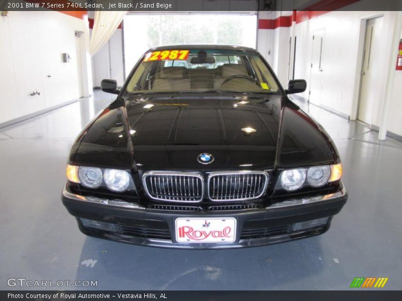 Jet Black / Sand Beige 2001 BMW 7 Series 740iL Sedan