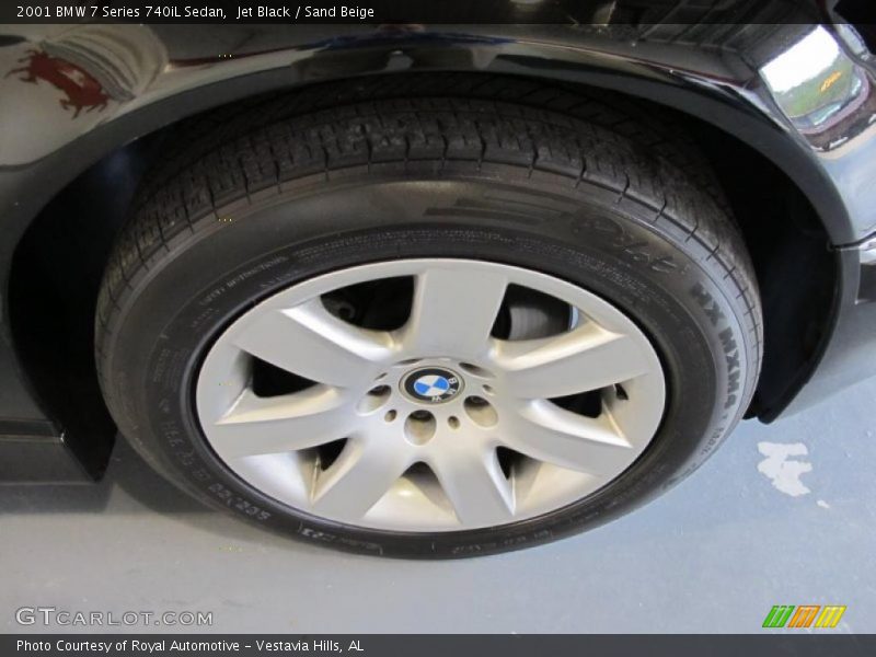 Jet Black / Sand Beige 2001 BMW 7 Series 740iL Sedan