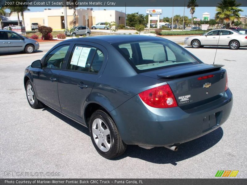 Blue Granite Metallic / Gray 2007 Chevrolet Cobalt LT Sedan