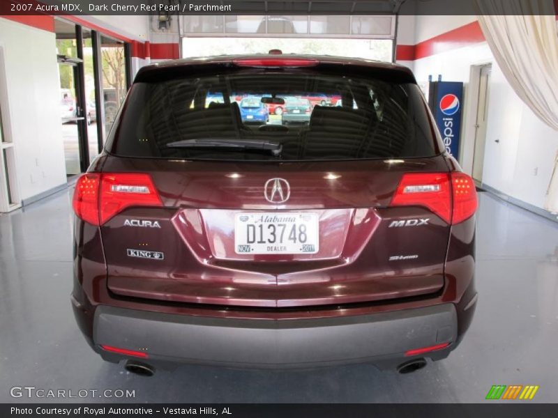 Dark Cherry Red Pearl / Parchment 2007 Acura MDX