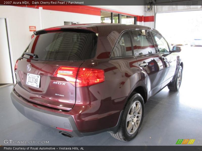 Dark Cherry Red Pearl / Parchment 2007 Acura MDX