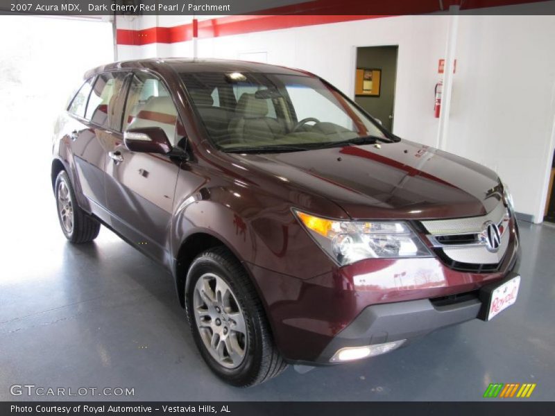 Dark Cherry Red Pearl / Parchment 2007 Acura MDX