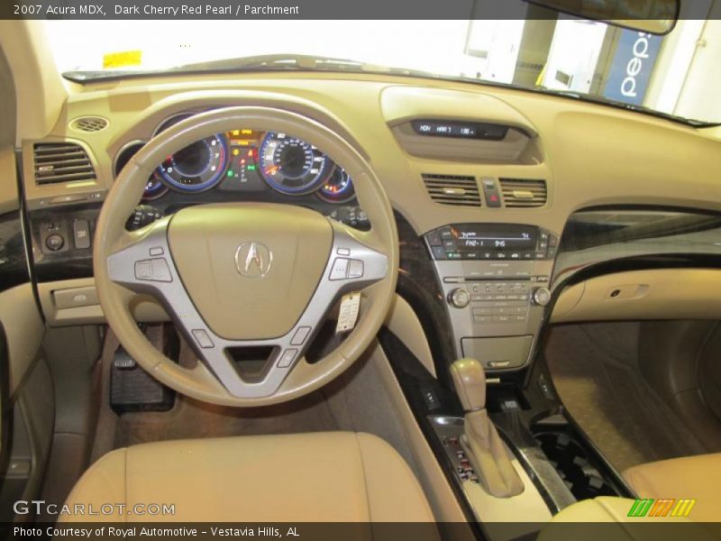Dark Cherry Red Pearl / Parchment 2007 Acura MDX