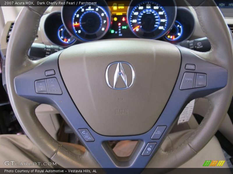 Dark Cherry Red Pearl / Parchment 2007 Acura MDX