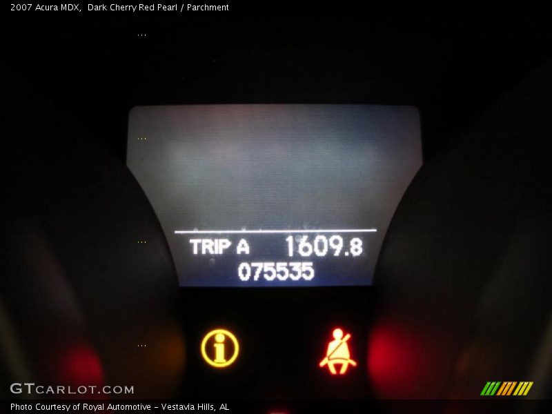 Dark Cherry Red Pearl / Parchment 2007 Acura MDX