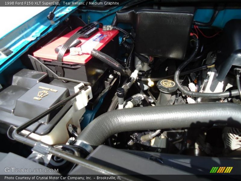 Teal Metallic / Medium Graphite 1998 Ford F150 XLT SuperCab