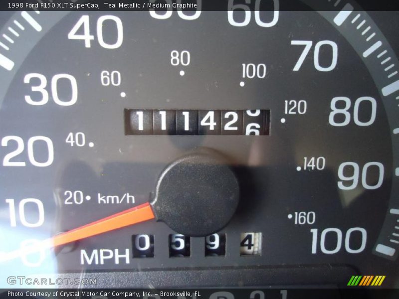 Teal Metallic / Medium Graphite 1998 Ford F150 XLT SuperCab