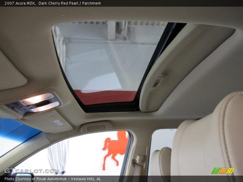Dark Cherry Red Pearl / Parchment 2007 Acura MDX