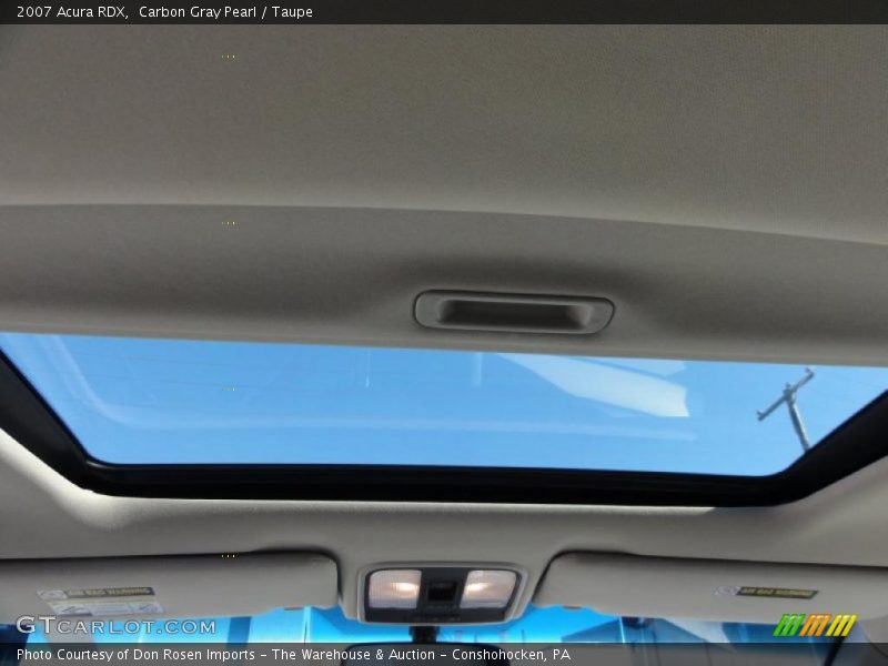 Carbon Gray Pearl / Taupe 2007 Acura RDX